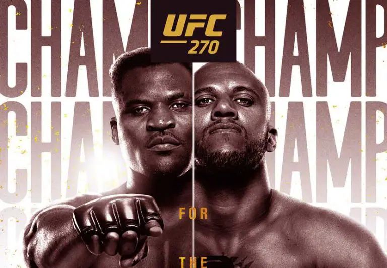 UFC 270 Official Poster Out Featuring Ngannou & Gane