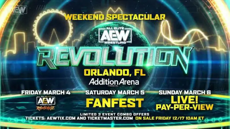 AEW Revolution 2022 Date, Venue and Fancast Announced