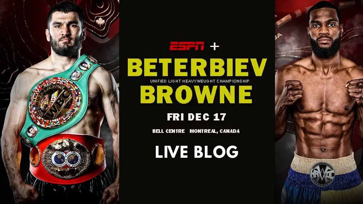 Beterbiev vs Browne results