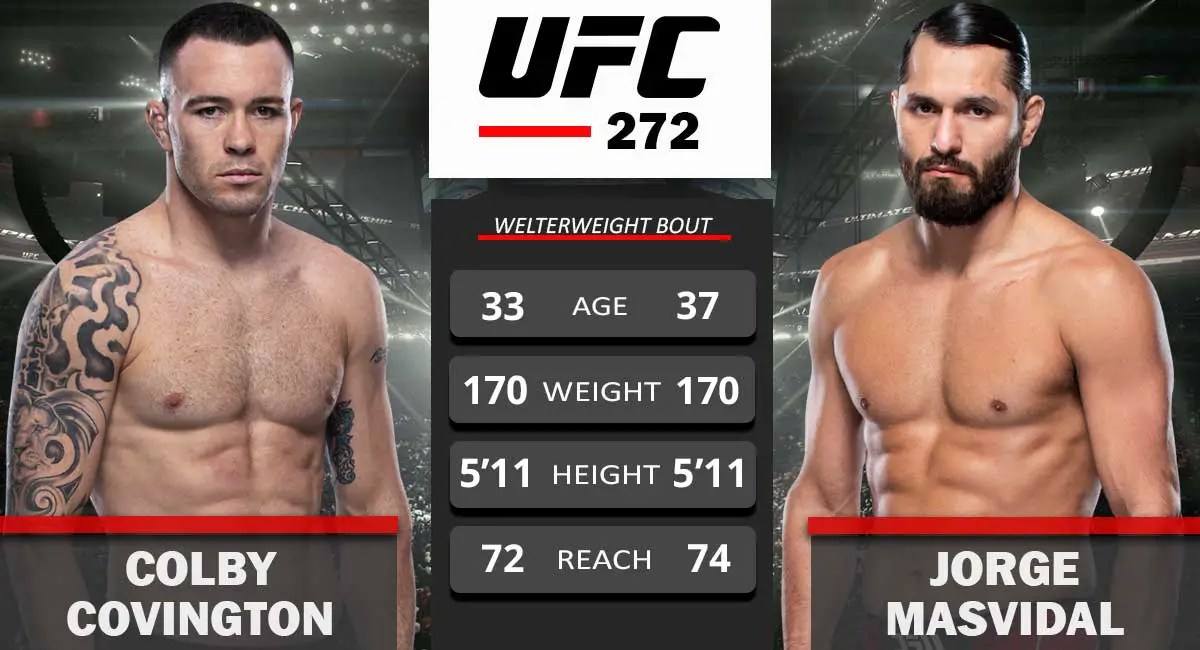 Colby Covington vs Jorge Masvidal UFC 272