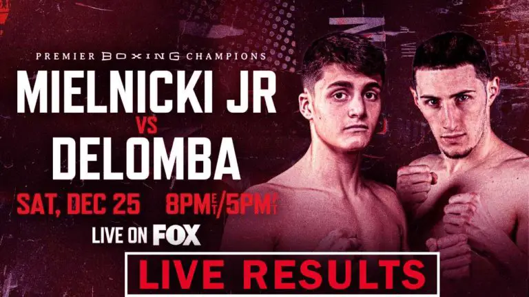 Mielnicki Jr. vs DeLomba Live Results, Play by Play Updates