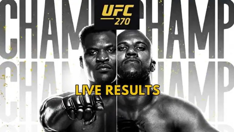 UFC 270 Ngannou vs Gane: Results, Play by Play Updates