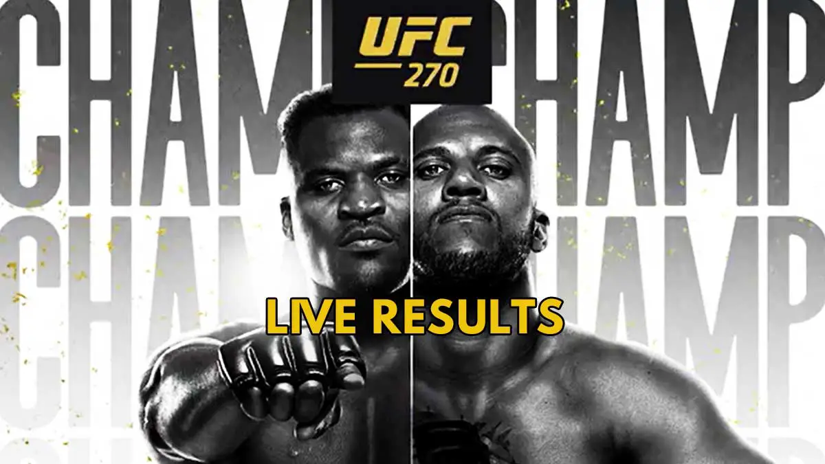 UFC 270 PPV Live Results
