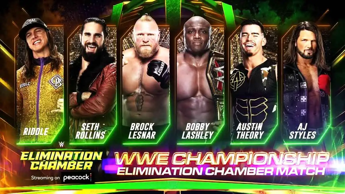 WWE Title Elimination Chamber 2022