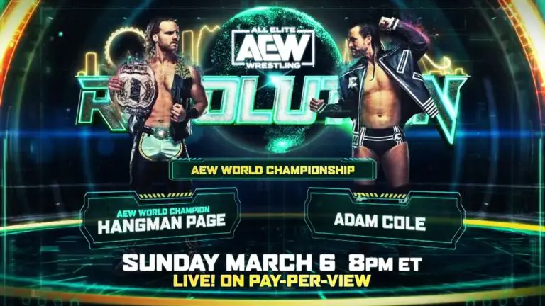 Adam Page vs Adam Cole AEW Revolution 2022