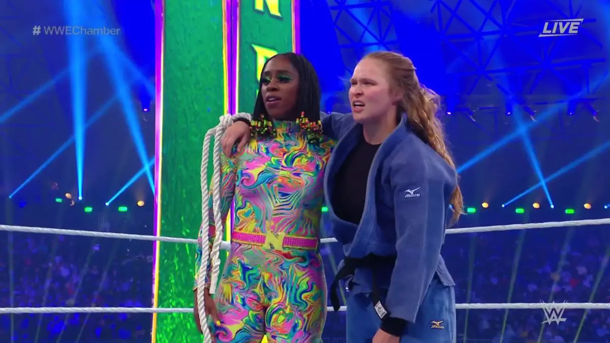 Naomi & Rousey WWE Elimination Chamber 2022