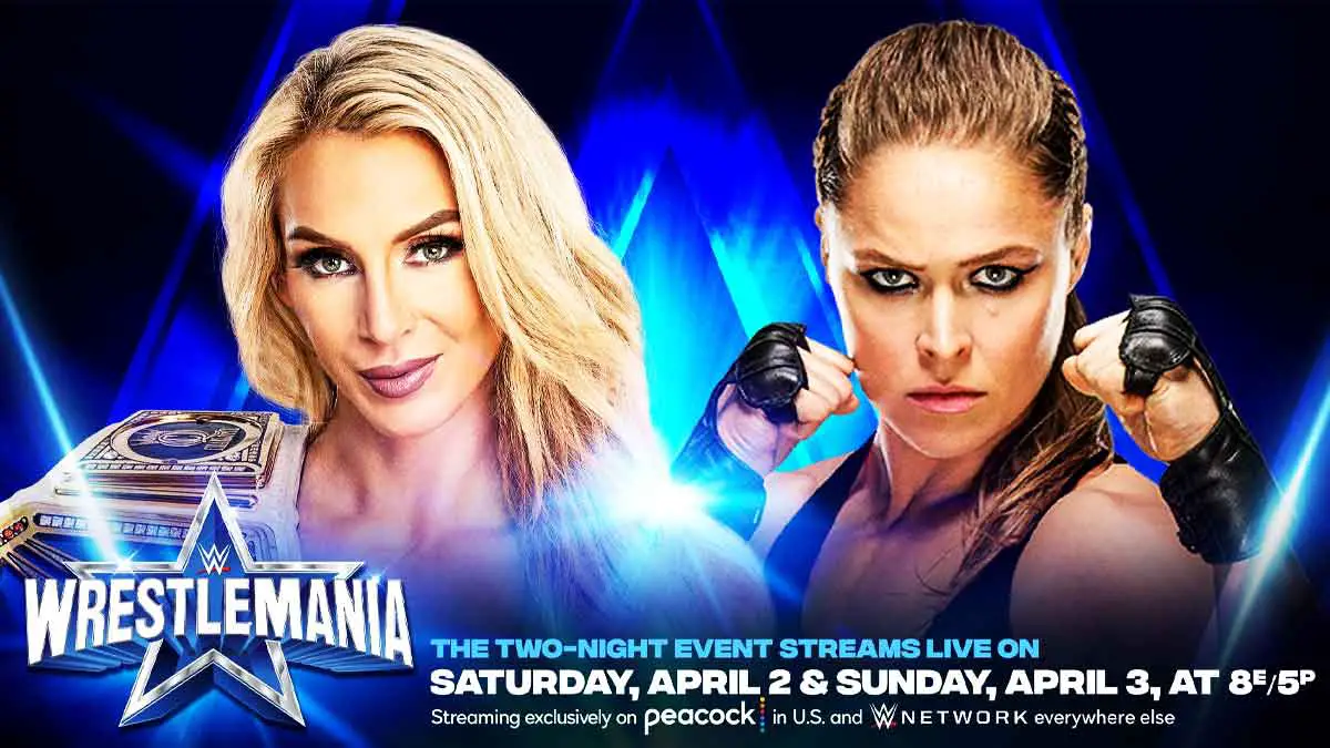 Charlotte Flair vs Ronda Rousey WWE WrestleMania 38