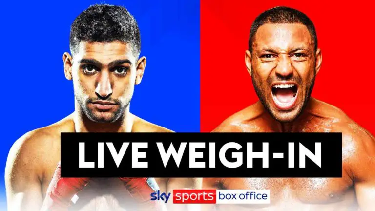 Amir Khan vs Kell Brook Weigh-In Results, Live Streaming