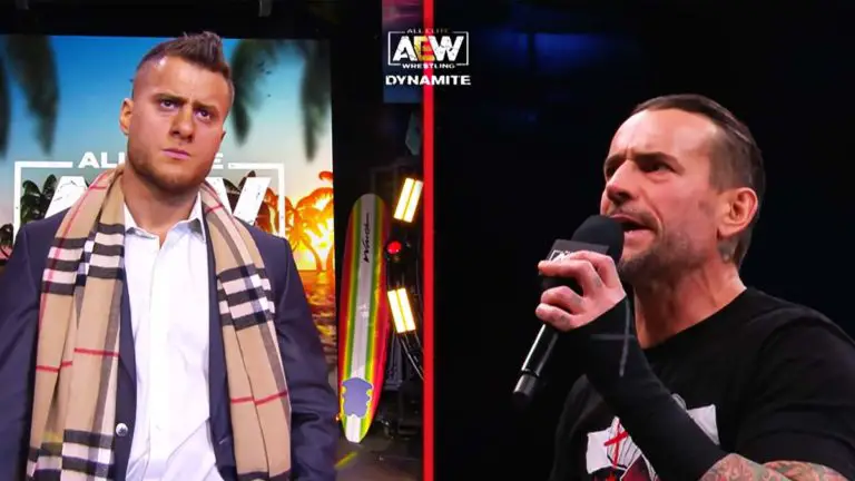 CM Punk vs MJF Dog Collar Match Announced for AEW Revolution 2022