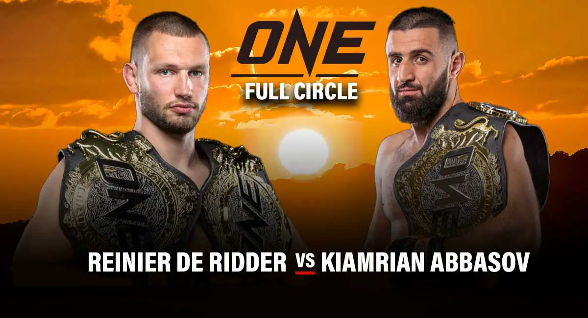 Reinier DE Ridder vs Kiamrian Abbasov One Championship Full Circle