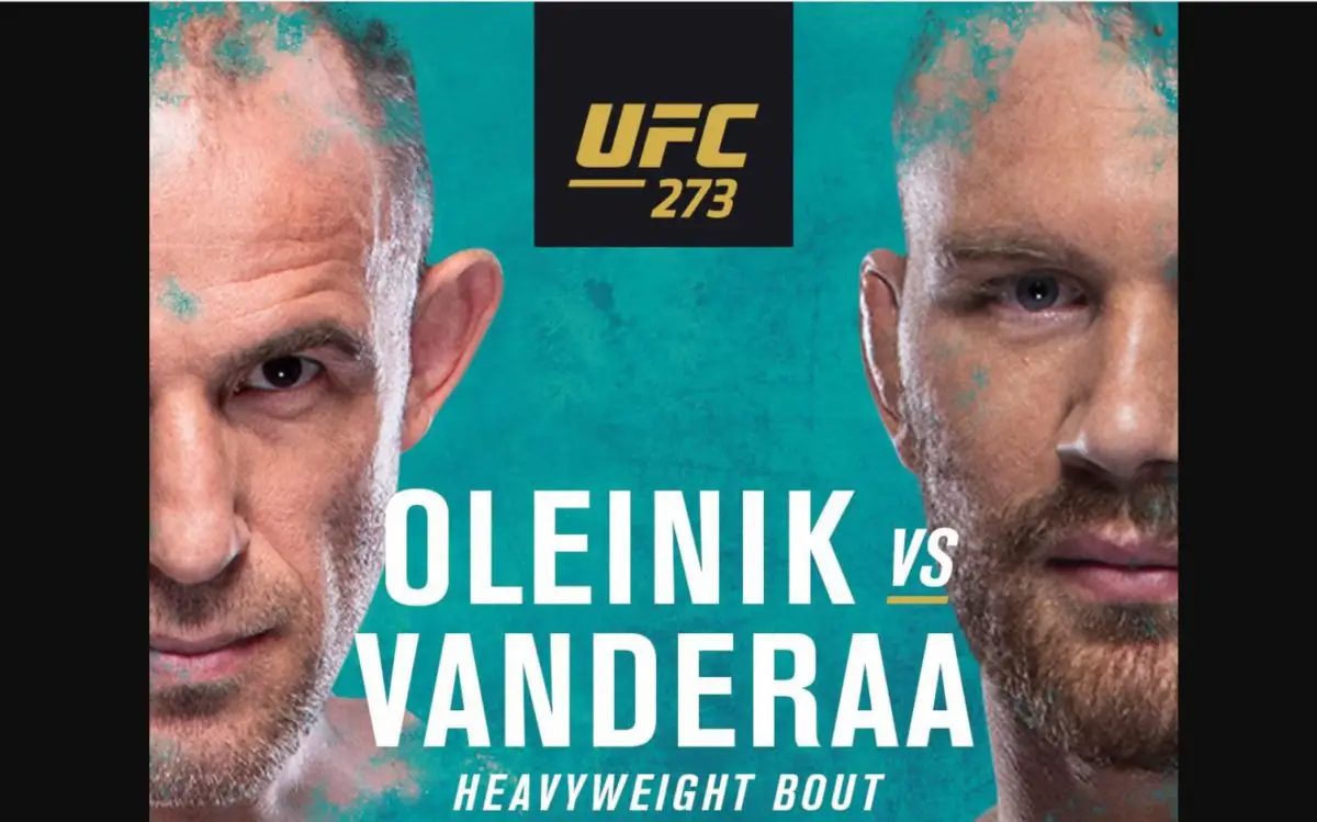 Aleksei Oleinik vs Jared Vanderaa UFC 273
