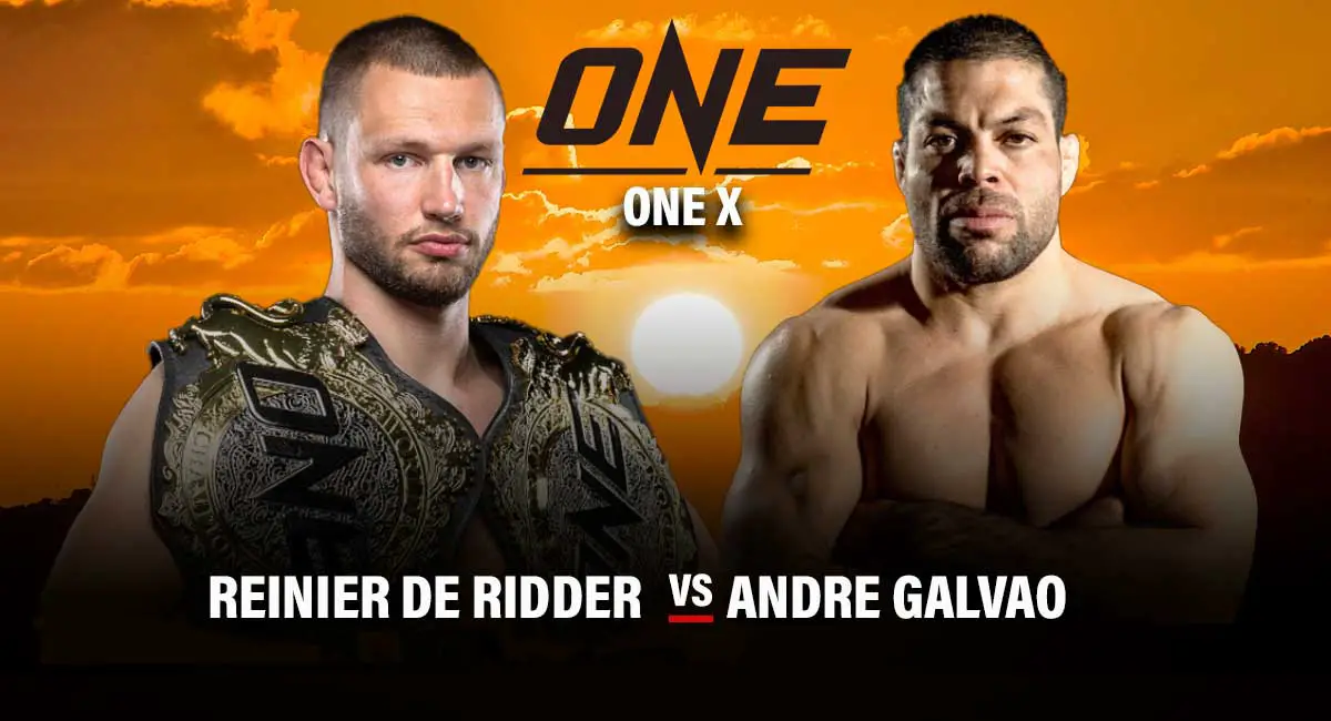 Reinier De Ridder vs Andre Galvao One Championship One X
