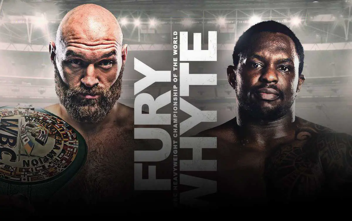 tyson fury vs dillian whyte poster