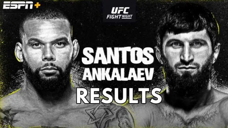 UFC Vegas 50 | Fight Night 203 Live Results: Santos vs Ankalaev