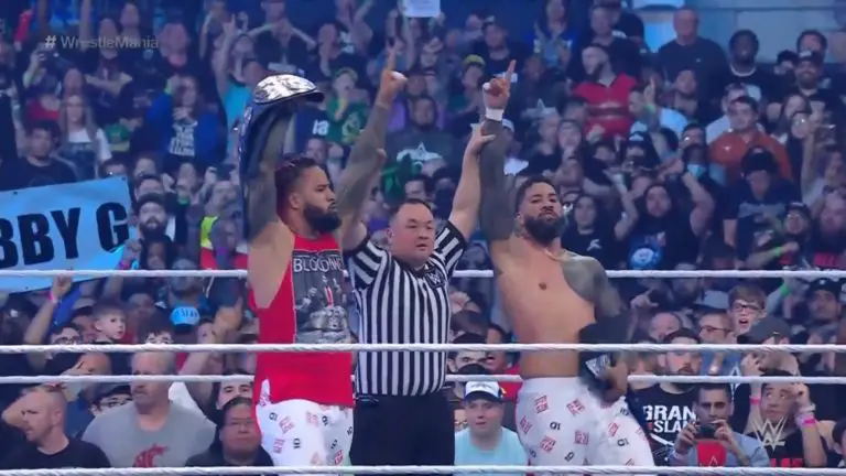 WWE WrestleMania 38: The Usos Retained SmackDown Tag Titles