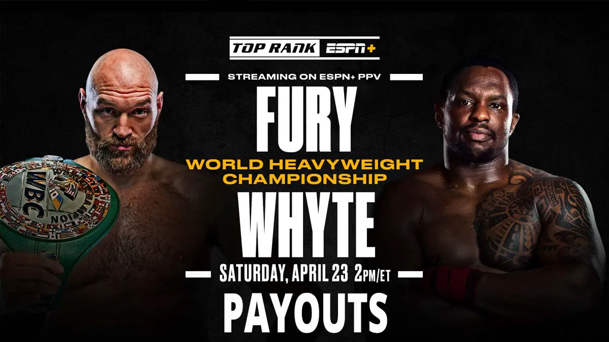 Tyson Fury vs Dillian Whyte Fight Purse 