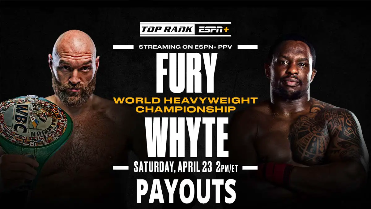 Tyson Fury vs Dillian Whyte Fight Purse
