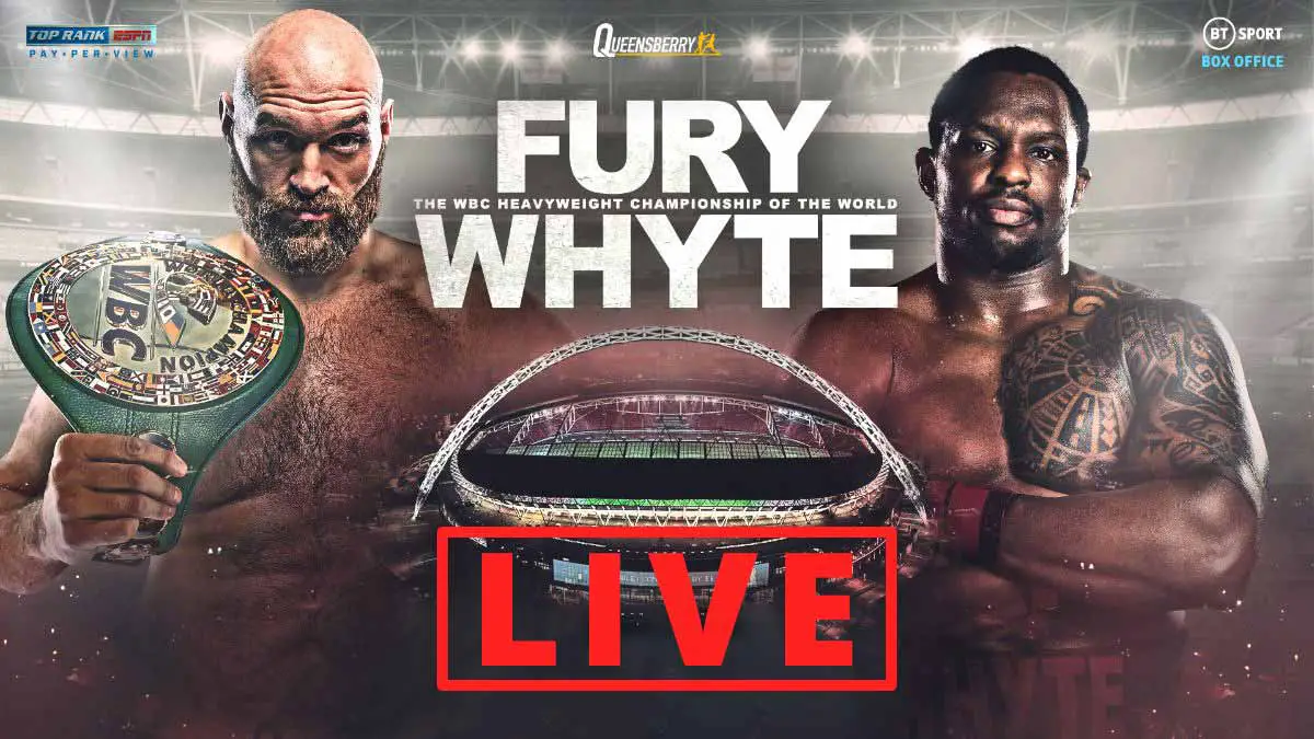 Tyson Fury vs Dillian Whyte Live Results
