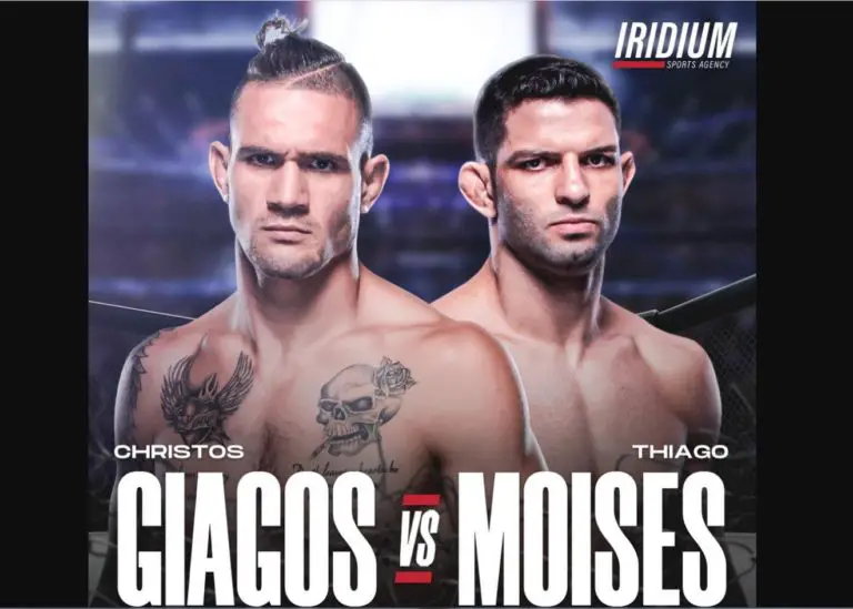 Christos Giagos vs Thiago Moises Set for UFC Fight Night 209