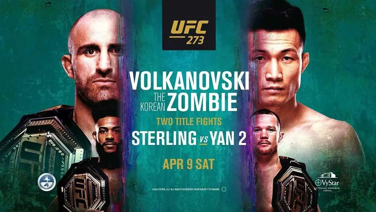 UFC 273 Results