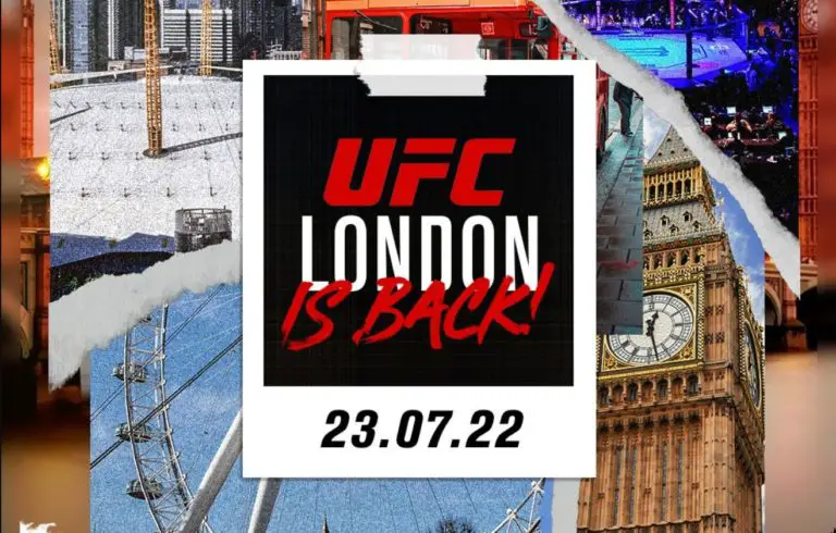 UFC Set to Host Second Fight Night Event in London on July 23
