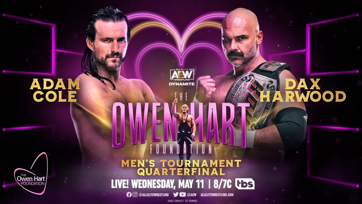 Adam Cole vs Dax Harwood Owen Hart Quarterfinals