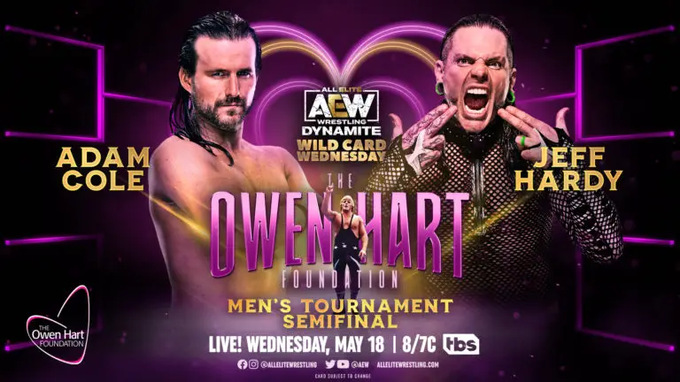 Adam Cole vs Jeff Hardy & More Matches Set for May 18 AEW Dynamite