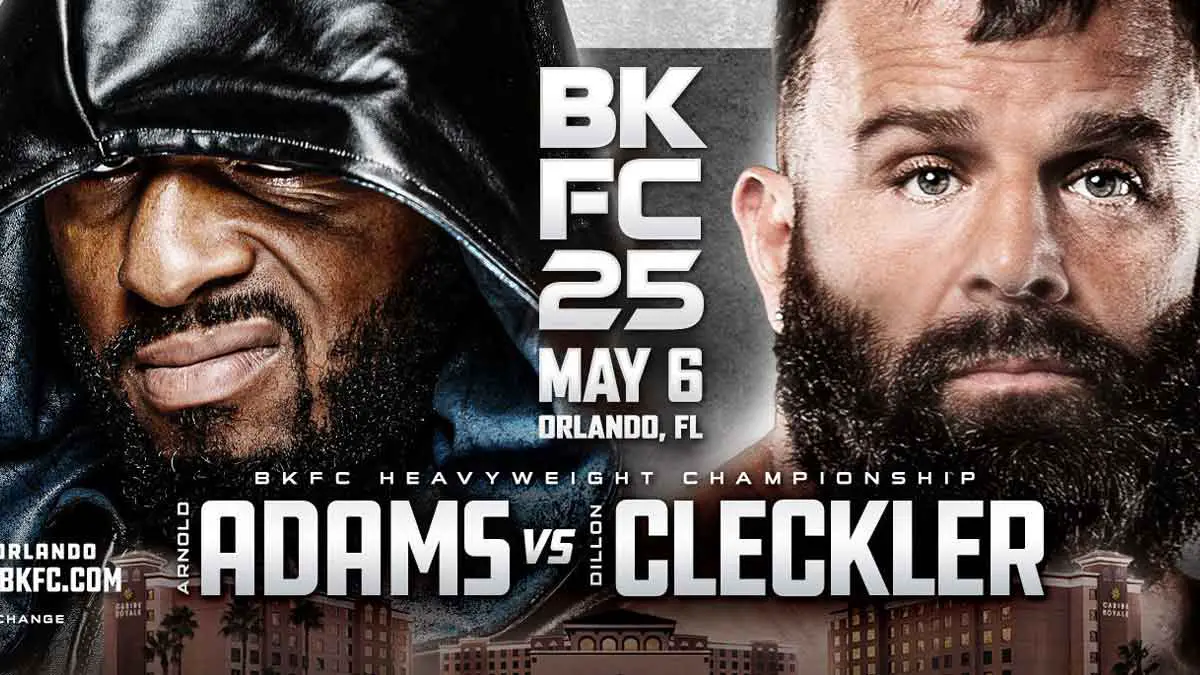 BKFC 25 Adams vs Cleckler Poster