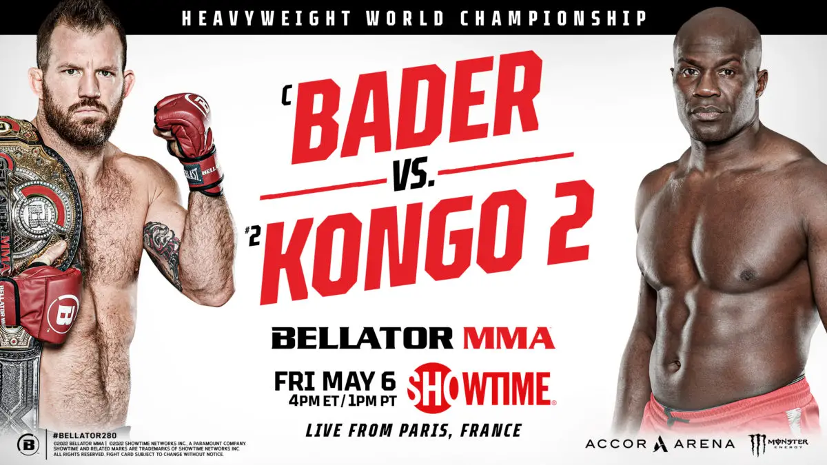 Bader vs Kongo Bellator 280 Poster 