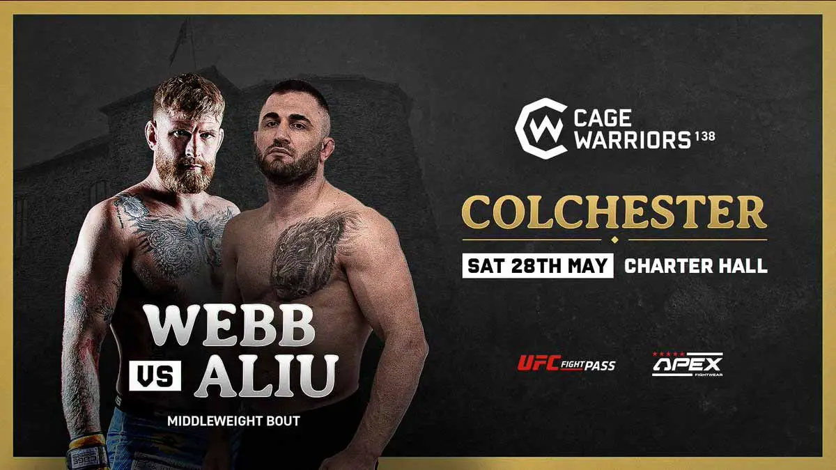 Cage Warriors 138 Webb vs Aliu