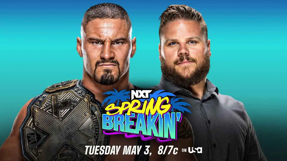Bron Breakker vs Joe Gacy NXT Spring Breakin' 2022