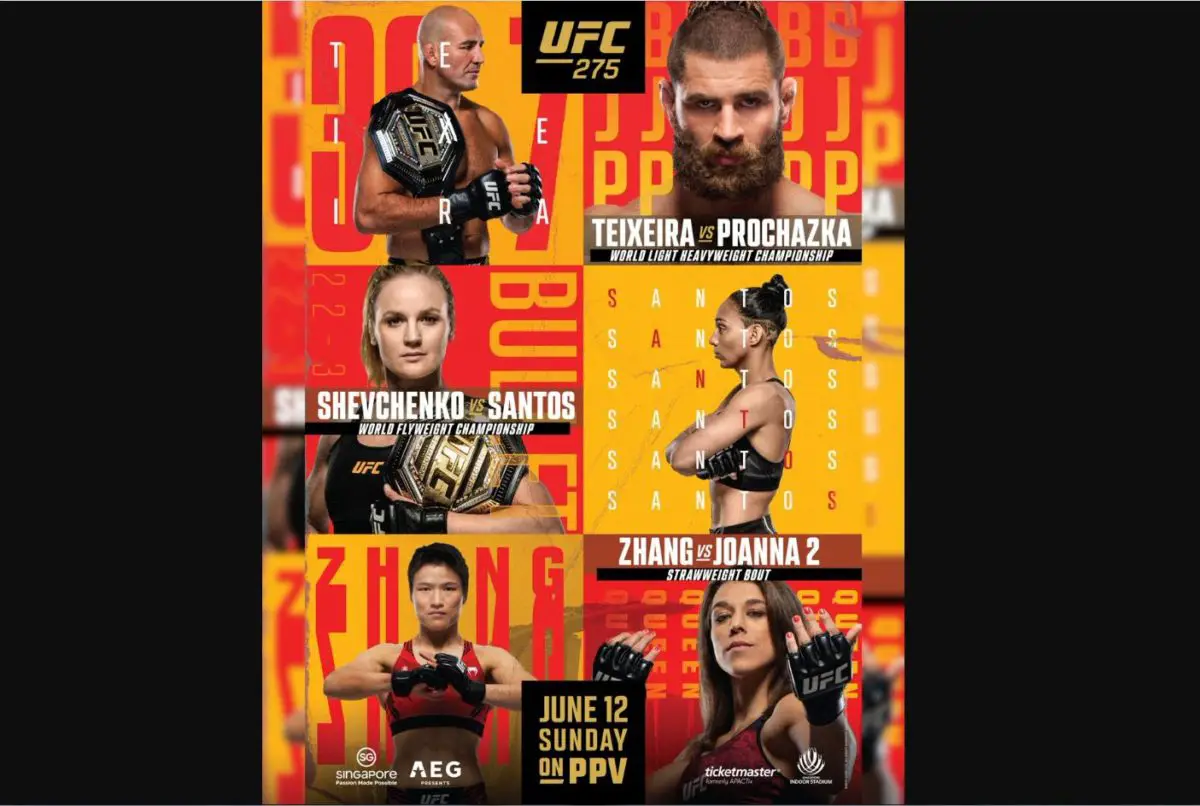 UFC 275 Official Poster