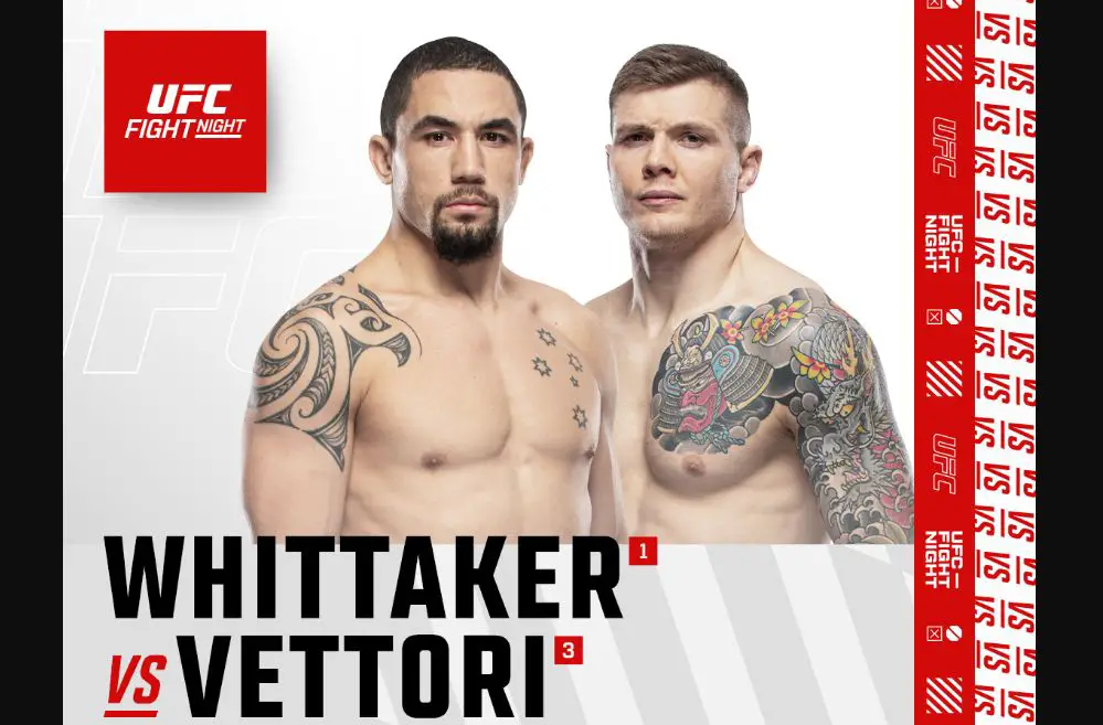 Whittaker vs Vettori UFC Paris