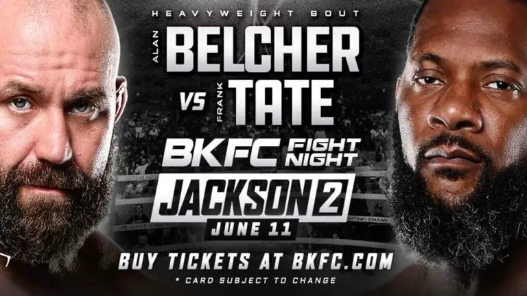 BKFC Fight Night: Belcher vs Tate Results, Card, Streaming
