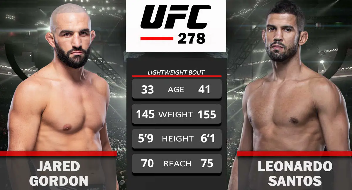 Jared Gordon vs Leonardo Santos UFC 278