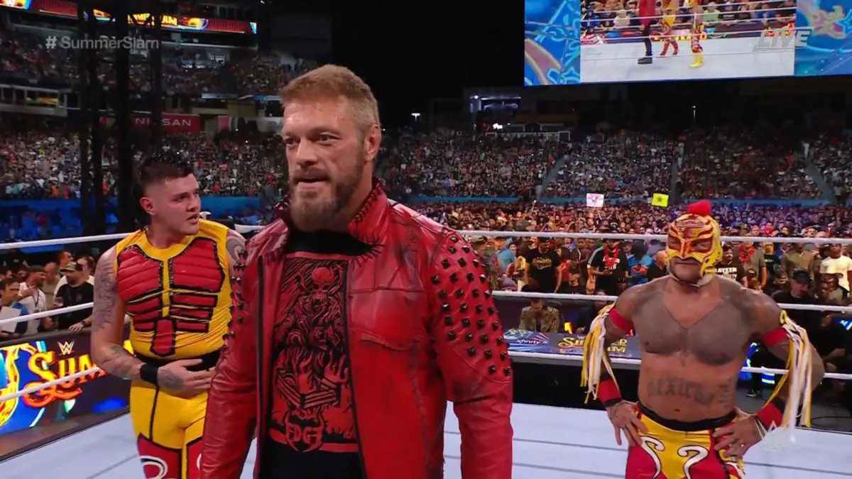 EDGE & The mysterio at WWE Summerlsam 2022