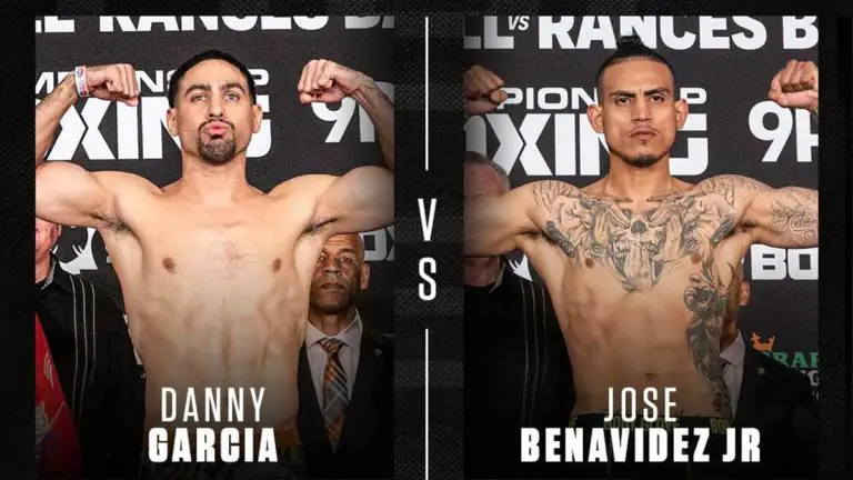 Danny Garcia vs Jose Benavidez Jr. Results, Card, Streaming