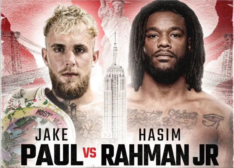 Jake Paul vs Hasim Rahman Jr Set to Main Event Aug 6 MSG PPV