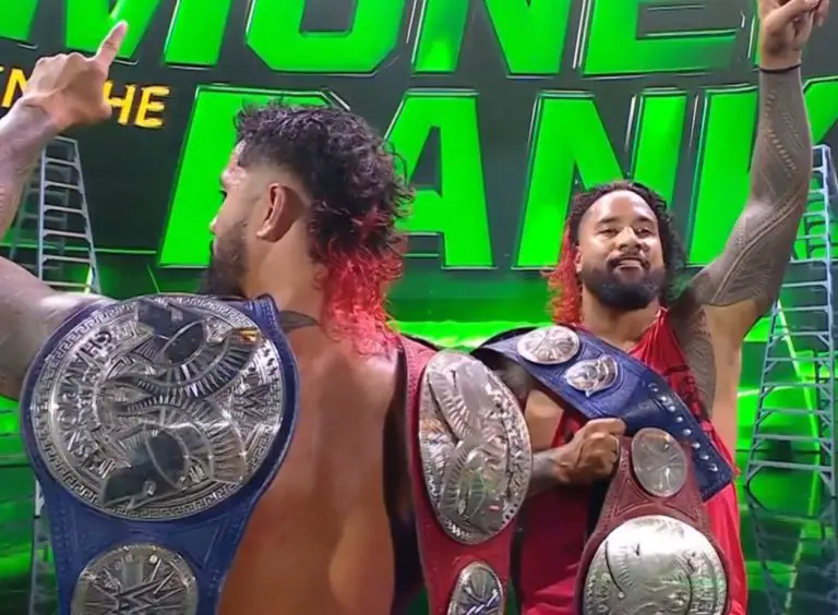 The Usos Defeated Street Profits to Retain Undisputed Tag-Titles at MITB