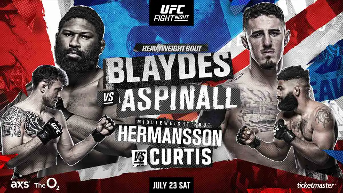 UFC London Blaydes vs Aspinall