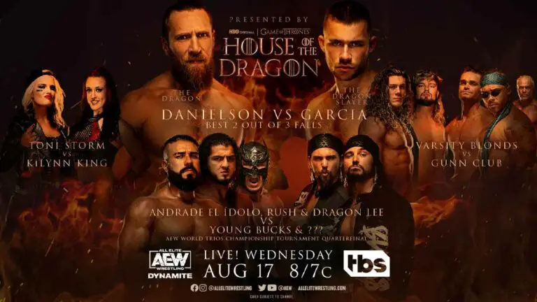 AEW Dynamite August 17, 2022, Match Card & Preview