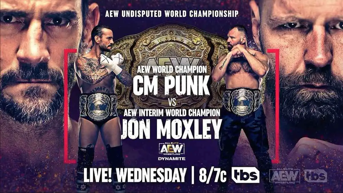 CM Punk vs Jon Moxley AEW Dynamite 24 August 2022