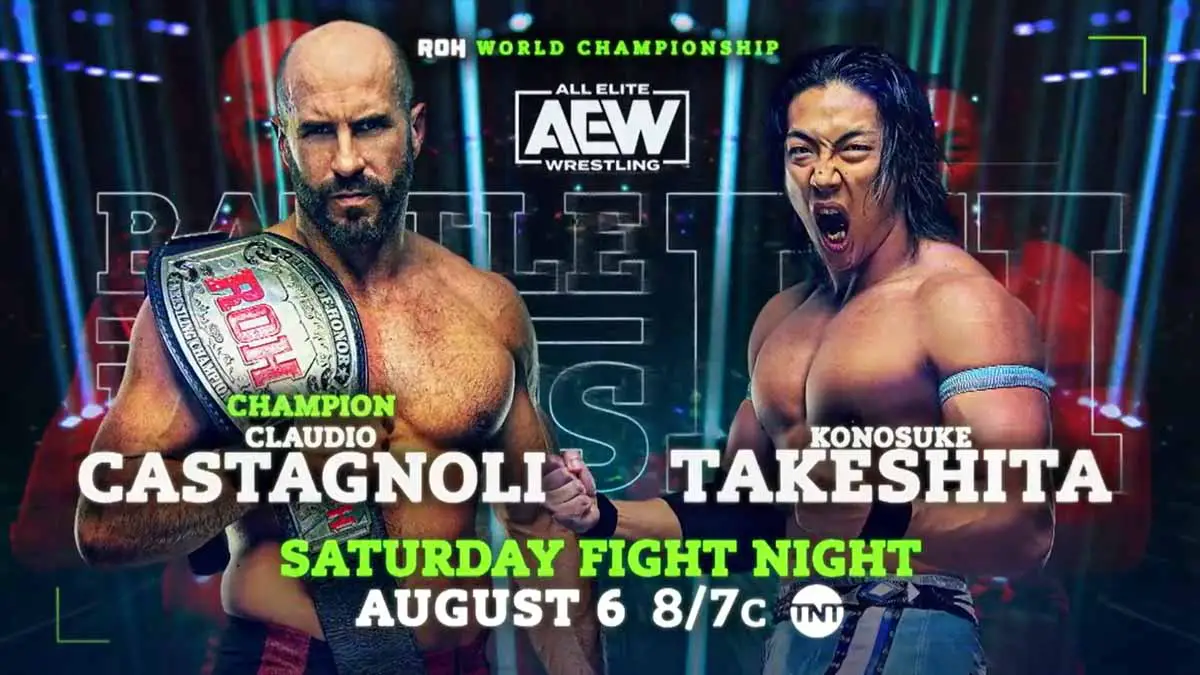 Claudio Castagnoli vs Konosuke Takeshita AEW Battle of the Belts 3