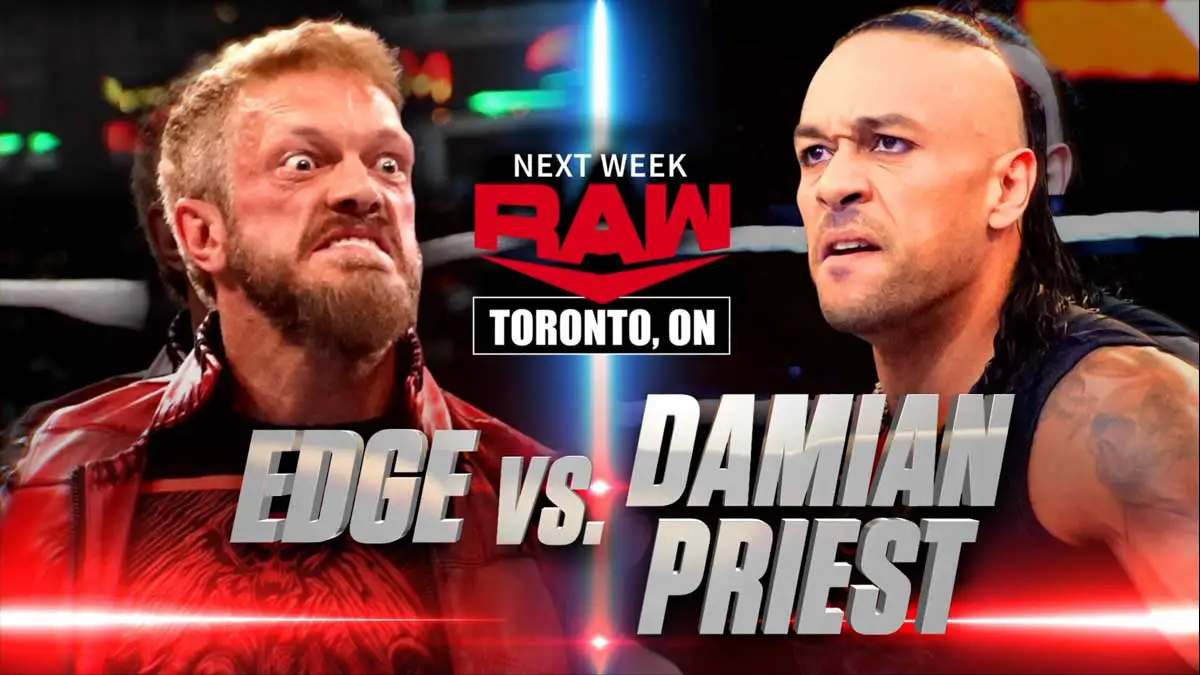 Edge vs Preist WWE RAW August 22 2022