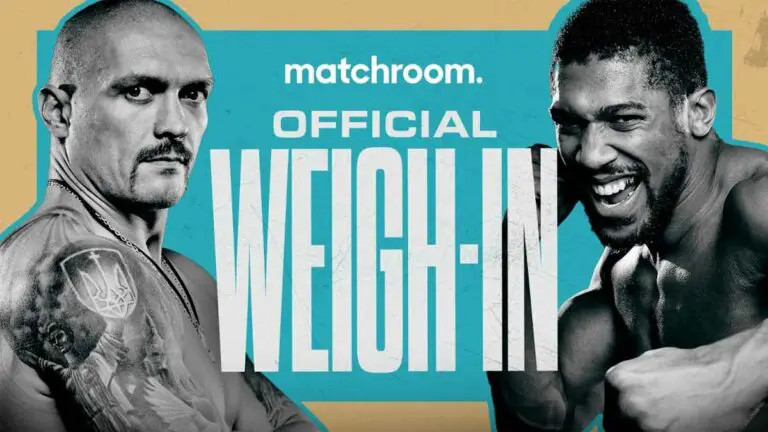 Oleksandr Usyk vs Anthony Joshua 2 Weigh-In Results, Live Video