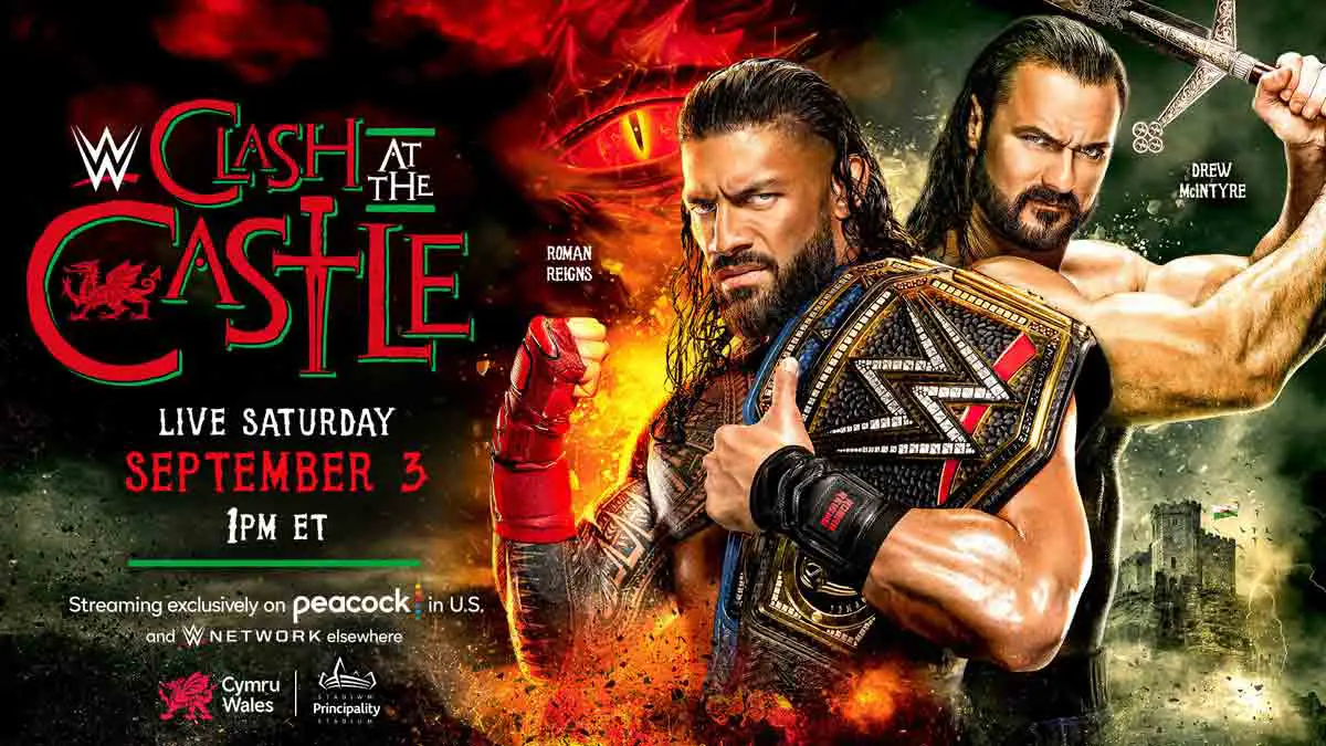 Roman Reigns vs Drew McIntyre WWE Clash at the Castle