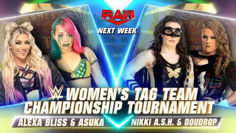 Alexa Bliss & Asuka vs Nikki ASH & Doudrop WWE RAW August 15 2022