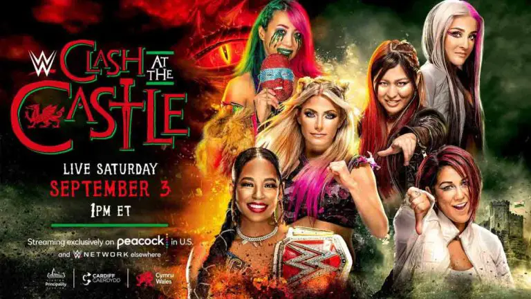 Bianca Belair, Alexa Bliss & Asuka vs Bayley, Iyo Sky & Dakota Kai at WWE clash at the castle 2022