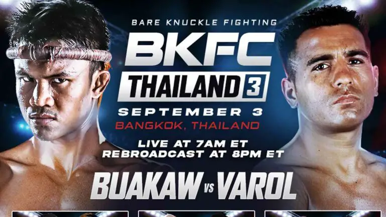 BKFC Thailand 3 Results LIVE, Buakaw vs Varol Card, Streaming