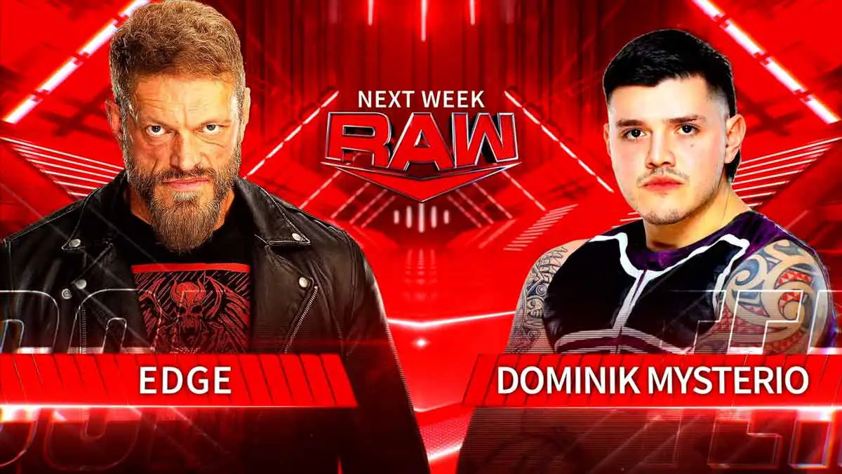 Edge vs Dominik Mysterio WWE RAW
